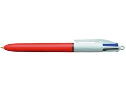 Boligrafo bic cuatro colores punta fina 0,8 mm