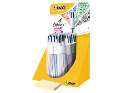 Boligrafo Bic Cuatro Colores Shine Colores Metalizados Punta De 1 Mm