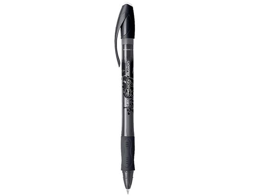 Boligrafo bic gelocity illusion borrable negro punta de 0,7 mm