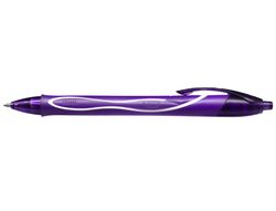 Boligrafo bic gelocity quick dry retractil tinta gel purpura punta de 0,7 mm