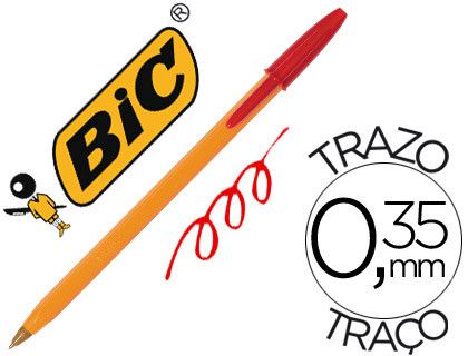Boligrafo Bic Naranja Rojo