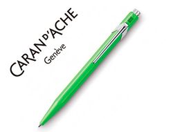 Boligrafo caran d'ache 849 fluo verde limon punta media