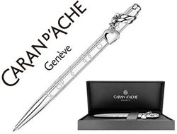 Boligrafo caran d'ache ecridor mademoiselle placado paladio corazon con estuche punta media