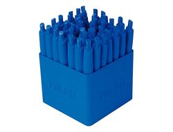 Boligrafo milan p1 retractil 1 mm touch mini azul expositor de 40 unidades