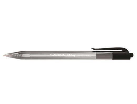 Boligrafo Paper Mate Inkjoy 100 Retractil Punta Media Negro