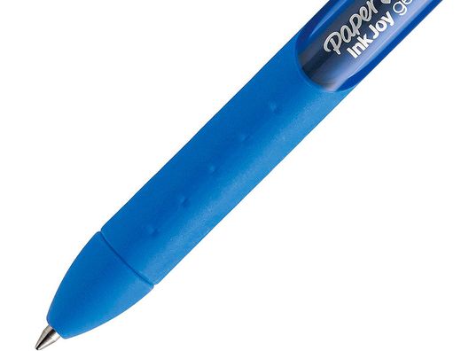Boligrafo paper mate inkjoy retractil gel pen 0,7mm azul punta de bola trazo 0.35mm