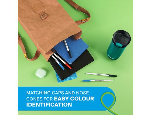 Boligrafo paper mate kilometrico punta 1 mm plastico reciclado 80% color azul