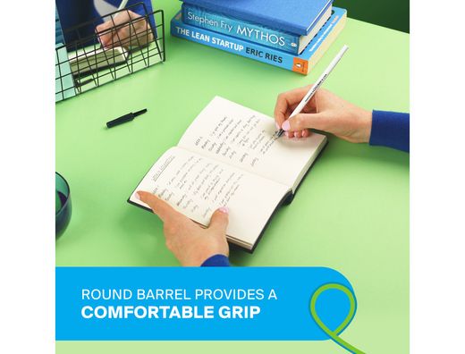 Boligrafo paper mate kilometrico punta 1 mm plastico reciclado 80% color azul