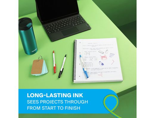 Boligrafo paper mate kilometrico punta 1 mm plastico reciclado 80% color azul