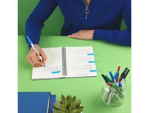 Boligrafo paper mate kilometrico punta 1 mm plastico reciclado 80% color azul