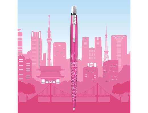 Boligrafo parker jotter around the world tokyo rosa