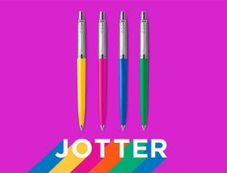Boligrafo parker jotter originals años 90 transit lote de 20 unidades colores surtidos