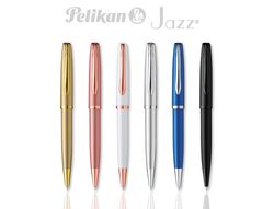 Boligrafo pelikan jazz noble elegance expositor de 12 unidades colores surtidos