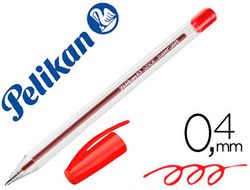 Boligrafo pelikan stick super soft rojo