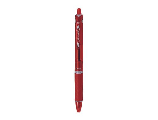 Boligrafo Pilot Acroball Rojo Tinta Aceite Punta de Bola de 1,0Mm Retractil
