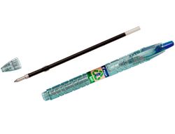 Boligrafo pilot ecoball plastico reciclado tinta aceite punta de bola 1 mm color azul