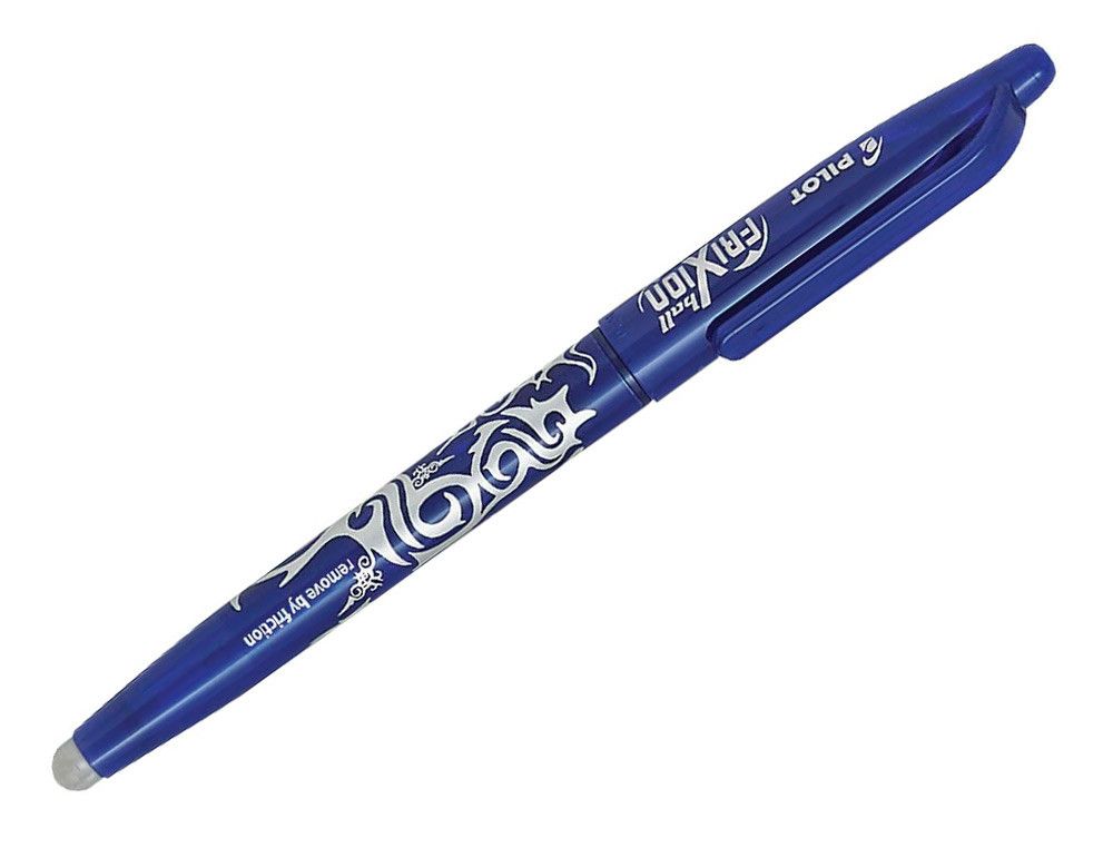 Boligrafo pilot frixion ball borrable 0,7 mm punta media azul en blister
