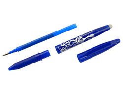 Boligrafo pilot frixion ball borrable 0,7 mm punta media azul en blister