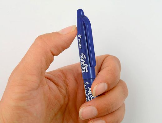 Boligrafo pilot frixion ball borrable 0,7 mm punta media azul en blister