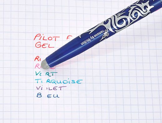 Boligrafo pilot frixion ball borrable 0,7 mm punta media azul en blister