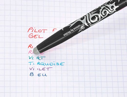 Boligrafo pilot frixion ball borrable 0,7 mm punta media negro en blister