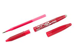 Boligrafo pilot frixion ball borrable 0,7 mm punta media rojo en blister