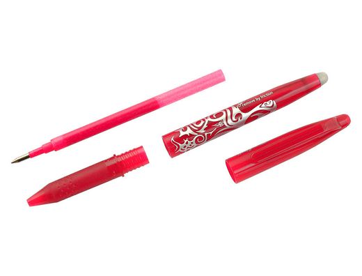 Boligrafo pilot frixion ball borrable 0,7 mm punta media rojo en blister