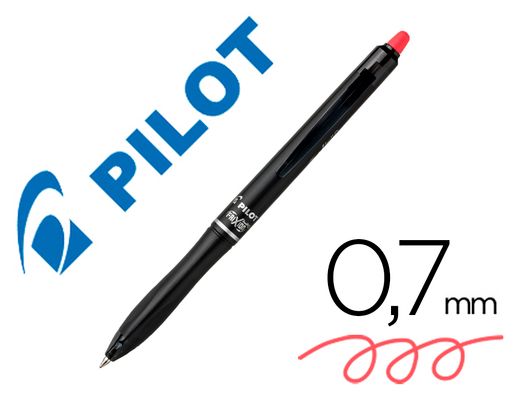 Boligrafo pilot frixion ball plus borrable 0,7 mm punta media rojo