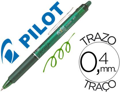 Boligrafo Pilot Frixion Clicker Borrable 0,7 mm Color Verde