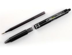 Boligrafo pilot frixion clicker borrable 0,7 mm punta media negro en blister