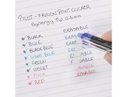 Boligrafo pilot frixion point clicker borrable 0,5 mm negro