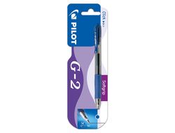 Boligrafo pilot g-2 azul tinta gel retractil sujecion de caucho en blister