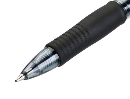 Boligrafo pilot g-2 negro tinta gel retractil sujecion de caucho en blister