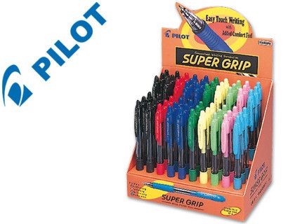 Boligrafo pilot super grip -expositor de 60 unidades