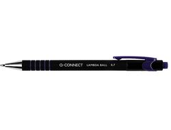 Boligrafo q-connect retractil con grip 0,7 mm color azul