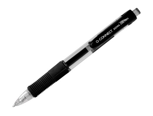 Boligrafo q-connect sigma retractil 0,5 mm color negro