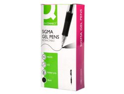 Boligrafo q-connect sigma retractil 0,5 mm color negro