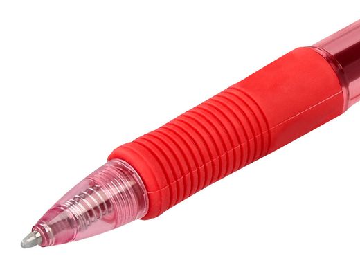 Boligrafo q-connect sigma retractil 0,5 mm color rojo