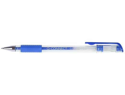 Boligrafo Q-Connect Tinta Gel Azul 0.7 mm Sujecion de Caucho