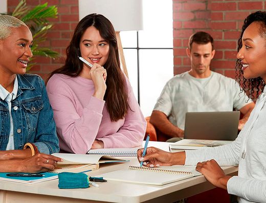 Boligrafo sharpie fashion retractil tinta gel azul 0,7 mm color azul hielo y blanco