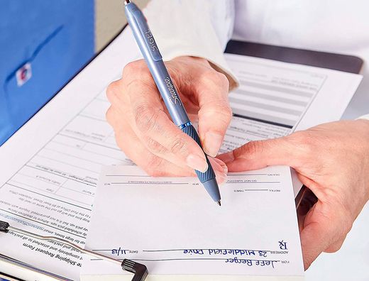 Boligrafo sharpie fashion retractil tinta gel azul 0,7 mm color azul hielo y blanco