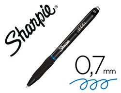 Boligrafo sharpie retractil tinta gel punta 0,7 mm color azul