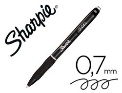 Boligrafo sharpie retractil tinta gel punta 0,7 mm color negro