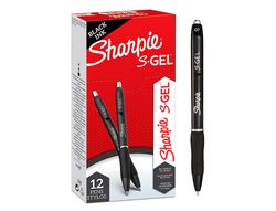 Boligrafo sharpie retractil tinta gel punta 0,7 mm color negro