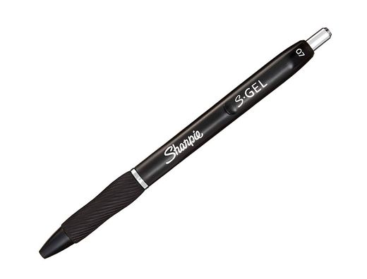 Boligrafo sharpie retractil tinta gel punta 0,7 mm color negro