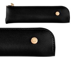 Boligrafo y estuche belius soiree color negro y dorado tinta azul caja de diseño