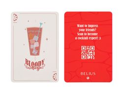 Boligrafo y wallet belius cocktails bloody mary aluminiorojo plateado relieve tinta color azul caja de diseńo
