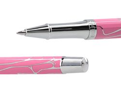 Boligrafo y wallet belius cocktails cosmopolitan aluminio rosa plateado relievetinta color azul caja diseńo