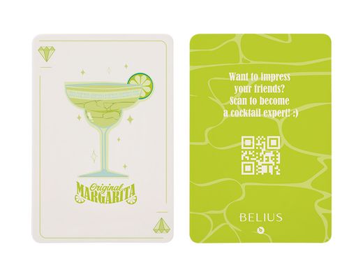Boligrafo y wallet belius cocktails margarita aluminio verde lima plateado relieve tinta color azul caja de