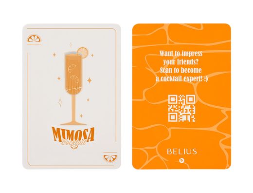 Boligrafo y wallet belius cocktails mimosa aluminio naranja plateado relieve tintacolor azul caja de diseńo